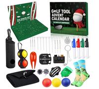 Calendario dell'Avvento per il golf 2025-24 giorni Accessori e strumenti per il golf Calendario dell'Avvento Natale per golfisti per marito papà e fidanzati