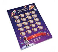 Calendario dell'Avvento Personalizzato con Nome per Bambini, Gratta e Vinci A3 con 24 Caselle e Attività a Sorpresa, Poster Countdown di Natale, Alternativa al Cioccolato, Unicorno delle Nevi