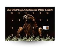 Calendario dell'Avvento personalizzato Eintracht Frankfurt, con cioccolato, articolo per fan con aquila Atilla e nome