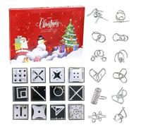 Calendario dell'Avvento puzzle 2027, 24 pezzi, calendario dell'Avvento con puzzle, mini calendario dell'Avvento a sorpresa, sfida 3D, incoraggia il regalo di Natale