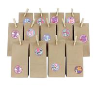 Calendario Dell'Avvento Set Unicorno Rotondo Con Sacchetti di Carta E IN Y067