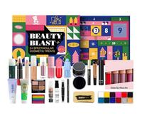 Calendario dell'Avvento trucco, kit di trucco per conto alla rovescia 24 giorni prima di Natale, cosmetici per feste per donne e ragazze, confezione regalo trucco all-in-one con 24 prodotti