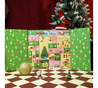 Calendario dell'Avvento vuoto da riempire, crea il tuo calendario dell'Avvento, 24 scatole colorate riutilizzabili per il conto alla rovescia di Natale da riempire, calendario fai da te per il conto