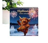 Calendario Delle Mucche 2026,Pianificatore da Parete con Tema della,Calendario Con 12 | per la Decorazione di Casa, Camera e Studio, e per la Programmazione e Pianificazione degli Appuntamenti