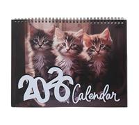 Calendario delle pareti di gatto, pianificatore felino mensile, organizzatore di sospensione di 12 pagine, design artistico con sezione Note, dimensioni 21x28,5 cm, per uffici Uso della camera da lett
