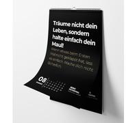 Calendario demotivante (nero, A4)