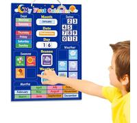 Calendario di apprendimento per le - Calendario prescolare magnetico con giorno, e | Calendario per aule e casa, gioco di primavera ideale per pr