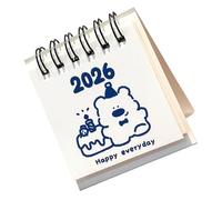 Calendario di carta per l'anno del cavallo 2026 con cartone animato opera d'arte ufficio decorazione scrivania anniversario compatto calendario a tema