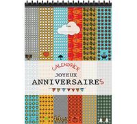Calendario di compleanno perpetuo, regalo di compleanno, blocco 14 pagine a spirale, calendario senza anno
