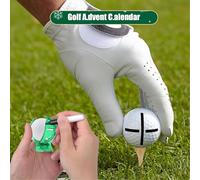 Calendario Di Golf Del Conto Alla Rovescia Di Natale-14.96x12.99x1.57 Pollici Set Di Marker Per Le Vacanze A 24 Giorni | Include Magliette, Palle Per Appassionato Di Adulti Principiante Papà Fidanzato