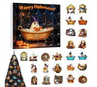 Calendario di Halloween Avvent 2025 - Set acrilico 2D, display susw-Hanging | Decorazione per conto alla rovescia di 24 giorni per drappeggi per porte della finestra 'albero, Collector Kee