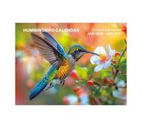 Calendario Di Hummingbird 2026 - Pianificatore A Parete A 12 Mesi | Organizzatore Di Pianificazione Mensile | Calendario Murale Hummingbird Per La Scuola Domestica 'ufficio | Gennaio 2026 A Gennai