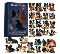 Calendario Di Natale 2025 - Calendario 'Avvento Per Cani In Acrilico 2D, Decorazioni Per Il Conto Alla Rovescia Con Figurine Di Animali Di 24 Giorni | Per Bambini Adulti Amanti Dei Cani Porta Da M
