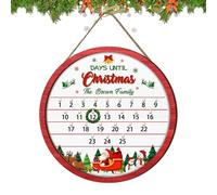 Calendario di Natale,2025 Insegna In Legno Decorazione Per La Casa - 25 Giorni Calendario Di Natale In Legno Decorazione Murale | per Interno Parete Soggiorno Ufficio Hotel