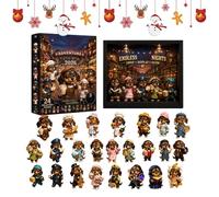 Calendario di Natale Countdown 2D Acrilico con LED 24 Giorni