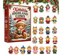 Calendario Di Natale Countdown Statuine e Decorazioni Collezionabili a Tema | 24 Giorni di Countdown per le Feste Natalizie Per Stanza Universitaria Ufficio Festa Delle Vacanze Appartamento Cas