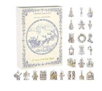 Calendario Di Natale, Delicati Dettagli Del Filo, Materiale Acrilico, Ornamento Per Il Conto Alla Rovescia 2025, Calendario Per Il Conto Alla Rovescia Di Natale, Design In Rilievo In Ceramica, Per La