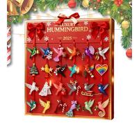 Calendario di ornamenti di uccelli di Natale | pendenti 2D in acrilico 24 giorni colorati - ornamenti di di Natale, per casa, auto, vacanze, compleanno, festa, ufficio, scuola giardino