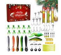 Calendario di per conteggio | 24 giorni conteggio di Natale con esche da | Kit di esche per feste e esche per decorazione domestica | Regalo Festa del papà Natale Passione