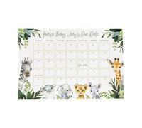 Calendario di previsione della data di scadenza del bambino, Gioco del calendario della data di scadenza bambino,Divertente cartello calendario per il gioco della doccia di compleanno bamb