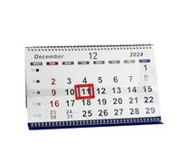 Calendario di spedizione,Calendari per barche | Spedizione del calendario 2025 da scrivania - Con Cornice Di Marca Rossa Include Calendario Dicembre 2024Gennaio 2026 Per I Lavoratori