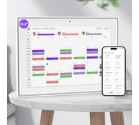 Calendario digitale da 12,3 pollici, cornice digitale IPS 1920 x 1280, 32 GB, touch screen da parete e scrivania, planner digitale per programmi, visualizzazione foto, pasti, grafico delle faccende e