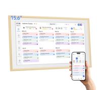 Calendario digitale da 15,6 pollici con touchscreen - Display interattivo Full HD, montabile a parete e scrivania, agenda familiare, lista delle cose da fare e pianificare pasti, cornice digitale per