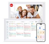 Calendario digitale da parete da 15,6 pollici, con touch screen, calendari elettronici per organizzatori familiari, sincronizzazione intelligente con telefono tramite app per pianificare i pasti