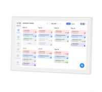 Calendario digitale intelligente, 25,4 cm, supporto da parete con WiFi, per la gestione dei programmi e la gestione delle foto, organizer per casa, ufficio, cucina (bianco USA)