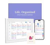 Calendario digitale intelligente da 10,1 pollici, touch screen interattivo, display HD, montabile a parete, organizer per la famiglia con grafico delle attività, elenchi di cose da fare e