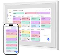 Calendario digitale intelligente, schermo HD da 10,1 pollici, schermo touch screen interattivo per la casa, calendario elettronico, pianificatore WiFi, programma pasti, tabella dei compiti, ricompense