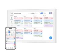 Calendario digitale Smart Photo Frame 10.1/15.6 pollici 1080P Touchscreen, WiFi Cloud Frame con programma familiare, grafico delle faccende, pianificazione pasti e condivisione app, display da parete