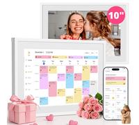 Calendario digitale touchscreen da 10,1 pollici, calendario elettronico interattivo e hub intelligente per la famiglia, con sincronizzazione tra dispositivi, promemoria orari, grafico dei lavori
