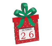 Calendario fatto a mano di Natale conto alla rovescia in legno con piastrelle numerate Famiglie Festa Festa Attività Decorazione Per Casa Famiglia Calendario dell'Avvento