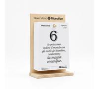 Calendario Filosofico 10x14 cm Con Supporto In Legno 2027