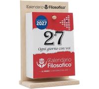 Calendario Filosofico 10x14 cm Con Supporto In Legno 2027
