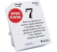 Il Calendario Filosofico 2027 Supporto in Cartone, Formato A7 7,4x10,5cm | Il Primo e L'Originale Calendario da Tavolo con 365 Giorni di Frasi Filosofiche, Ogni Giorno Una Frase, Made in Italy