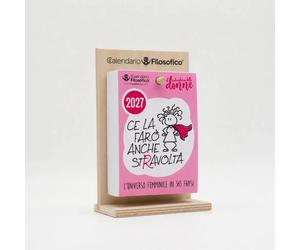 Calendario Filosofico Delle Donne 2027 10x14 Con Supporto In Legno