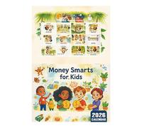 Calendario Finanziario per Bambini,Organizzatore Giornaliero per la Gestione del Denaro e Motivazione - Con Illustrazioni Colorate Gennaio - Dicembre 2026 Per Pianificazione In Casa Soggiorno E Camera