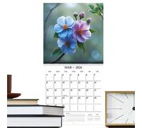 Calendario Floreale,Calendario da Parete 2026 - Agenda Mensile Strumento di Organizzazione con Estetica per Casa Ufficio Scuola Viaggi Cucina e Auto
