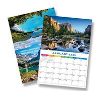 calendario fotografico paesaggistico - Calendario da parete dei parchi nazionali 2025 | Calendario da parete immagine paesaggio | Calendario di visualizzazione della natura | Calendario di