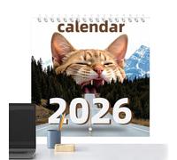 Calendario Gatti 2026 - Carta Premium, Calendario Murale, Planner Mensile | Formato Grande Con Illustrazioni Divertenti Di Gattini E Note Per Casa Ufficio Scuola, Regalo Simpatico Amici Fam