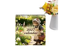 Calendario Gatti 2027 Gen - Dic 2027 Planner da Parete Vita Rurale con