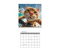 Calendario Gatti Divertenti 2027 Pianificatore Decorativo 12
