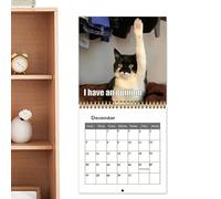 Calendario gatto 2026 | Planning Murale 2026 - Agenda mensile per feste di Natale Halloween Capodanno Casa Ufficio Famiglia Amici