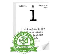Calendario Geniale 2026. Il Primo e L’Originale. Idea Regalo Filosofico. Calendario Eco Sostenibile da tavolo con scatola regalo. Ogni giorno Frasi Filosofiche. Bonus digitali. Ricarica 10 x 14 cm.