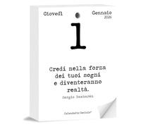 Calendario Geniale 2026. Il Primo e L’Originale. Idea Regalo Filosofico. Calendario Eco Sostenibile da tavolo con scatola regalo. Ogni giorno Frasi Filosofiche. Bonus digitali. Ricarica 10 x 14 cm.