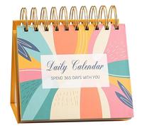 Calendario giornaliero in inglese 2025 - Calendario a libro da scrivania con citazioni motivazionali | Affermazioni quotidiane, pensieri positivi, legge di attrazione | Pianificazione divertente del