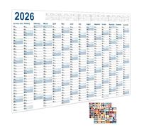 Calendario Giornaliero, Un Anno Intero a Pagina, Agenda 2026 Grande per Progetti Cucina Palestra Ufficio Casa Studio Aula
