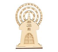 Calendario giradischi in legno decorazione ruota in legno giradischi conto alla rovescia calendario ornamento decorazioni per la casa